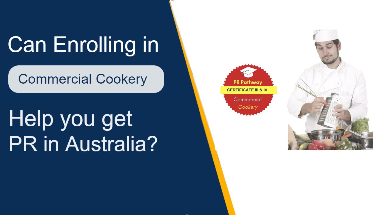 commercial cookery to PR